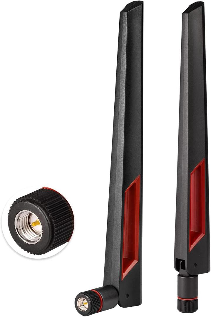 Superbat Dual Band WiFi Antenna 2.4GHz 5GHz 5.8GHz SMA WiFi Antennae for PC Desktop Computer Motherboard PCI WiFi Bluetooth Card Wireless Network Router (2-Pack)