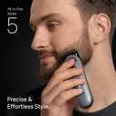 Braun Series 5 All-in-One Beard & Body Grooming Kit for Men, Cordless Trimmer, Hair Clippers & Shaver for Face, Hair & Body with Smooth Shave Head, AIO 5510