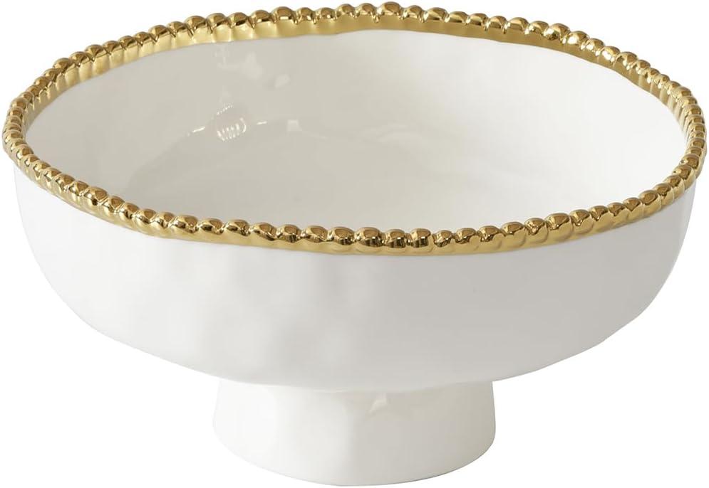 Pampa Bay Medium Footed Bowl, Golden Salerno, Kitchen, Gift