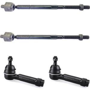 Front Outer Inner Tie Rod End Kit ES800408 EV800611 for Dodge Journey 2009-2020, Avenger 2008-2014, Steering Tie Rod Ends for Chrysler 200 2011-2014, Sebring 2007-2010, Tie Rod End Outer Inner