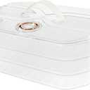 Deli Meat Container for Fridge, 2 Layer/3 Layer Transparent Bacon Storage Container with Date Recording Function, Removable Food Storage Box with Lid&Handle for Organizing and Storage (3-Layer)