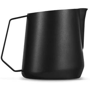 MHW-3BOMBER Milk Frothing Pitcher - 20oz/600ml Milk Frother Cup with U-Shaped Spout - SUS 304 Steaming Pitcher - Cappuccino Latte Art Cup for Barista - Quadrilateral Body - P5184-OS