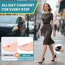 Hammer Toe Straightener - 4 Pcs Non-Slip Toe Splints Wraps, Hammer Toe Corrector Relief for Broken Toes, Crooked Toes & Overlapping Toes