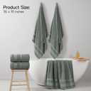 REDKISS 100% Cotton Bath Towels Set of 2, Extra Large Bath Sheets 35 X 70 Inches, Super Soft, Highly Absorbent & Quick Dry Shower Towels for Bathroom, Gym, Spa, Pool & Hotel, Sage Green