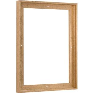 Floater Frame 24x30 for 0.75 inch Deep Canvas Paintings/Canvas Prints/Wood Canvas Panels/Wall Art/Wall Decor/Home Decor/Artwork, (Scratched Gold & Cream, 24 x 30 inch, Portrait)
