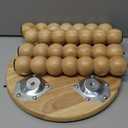 Masupu Solid Wooden Step Stool for Adults Kids, 11 inch Small Foot Stool, Non-Slip One Step Stool, Sturdy Foot Stool for Bathroom, Bedroom, Kichen, Plant Stand(Natural)