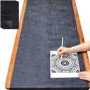 Dinifee 5 Sheets Large Carbon Paper for Tracing 20.3 x 78.7 Inch Graphite Transfer Paper Waxed Carbon Transfer Paper for Wood, Paper, Canvas, Woodworking Patterns, Fabric, Sketch Drawing, Black