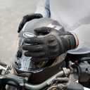 AXBXCX Touchscreen Full Finger Gloves for Men, Padded Gloves Black X-Large