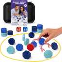 Magnet Chess Game, Magnet Game with String & Silicone Stones, Magnetic Chess Gifts for Teen Boys Girls, Magnetic Stones for Family Games Night, Stocking Stuffers with Travel Games for Kids & Adults