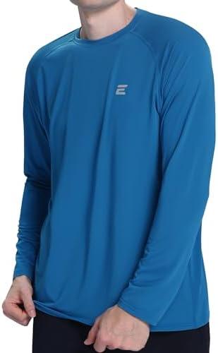 Endyart Men's UPF 50+ Sun Protection Shirts UV SPF Long Sleeve Rash Guard Fishing Swim Shirt Quick Dry, XL