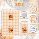 Thanksgiving Kitchen Towels, Funny Thanksgiving Kitchen Bathroom Decor, Thankful and Blessed Hand Towels, Cute Turkey Gobble Til You Wobble Gifts for Women Men Sister Mom Wife Friends Coworkers