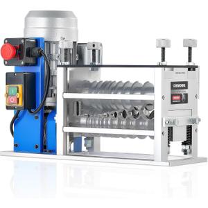 CREWORKS Electric Wire Stripping Machine, 11 Channel Automatic Wire Stripper for 0.06-1.6 in. Copper Wires, 550W Cable Stripper Machine with 10 Blades, Electric Wire Stripper for Workshop Recycling