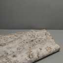 4x5 Washable Neutral Area Rug Beige Vintage Entryway Office Carpet Non-Slip Soft Low Pile Floral Indoor Throw Rug for Living Room Bathroom Dining Room