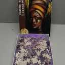 Classic Jigsaw Puzzle 1000 Piece Wooden Adults Children Puzzles-Butterfly African Woman-Art DIY Leisure Game Fun Toy Gift Suitable Family Friends