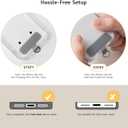 2 x 2 Pack Crossbody & Neck Phone Strap, Customizable Neck Strap with 0.5mm Removable Phone Tab, Hands-Free Holder for Phones, Earphones, Badges & Keys (Black+Black)