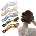 Alligator Hair Clips,5 Pcs Matte Premium Strong Shark Alligator Clips Non-Slip Professional Hair Styling Clips for Women Salon Hair Clips Suitable for Any Hairstyles (Colorful)