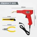 Car Plastic Welder, Vehicle Plastic Welder Gun Kit for Bumper Repair with 200 Hot Staples Carry Case, Portable Automotive Repair DIY Tools Accessories, Universal for SUV RV Truck