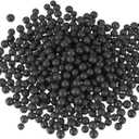 MECCANIXITY Foam Beads Foam Balls 7-9mm for Wedding and Party Decorations, Tiny Packing Balls, Arts DIY Crafts Supplies (Black,1 Pack Approx 3000pcs)