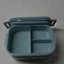 Jelife Bento Box Adult Lunch Box - 72oz Stackable Bento Lunch Box for Adults, 3 Layers All-in-One Large Bento Box Leak-Proof Lunchbox with Utensil Sauce Dressing Containers for Dining Out,Work, Green