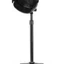 Hooded Hair Dryer, Stand Hair Dryer, Professional Hooded Dryer on Wheels with Digital Display, Touch Controls and 3 Temperature Settings for Salon and Home Use - Black