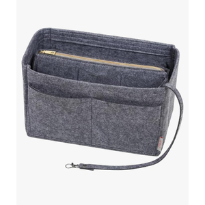 ZTUJO Purse Organizer Insert, Felt Bag Organizer with Metal Zipper, Handbag & Tote Shaper, For Speedy Neverfull Tote, 7 Sizes