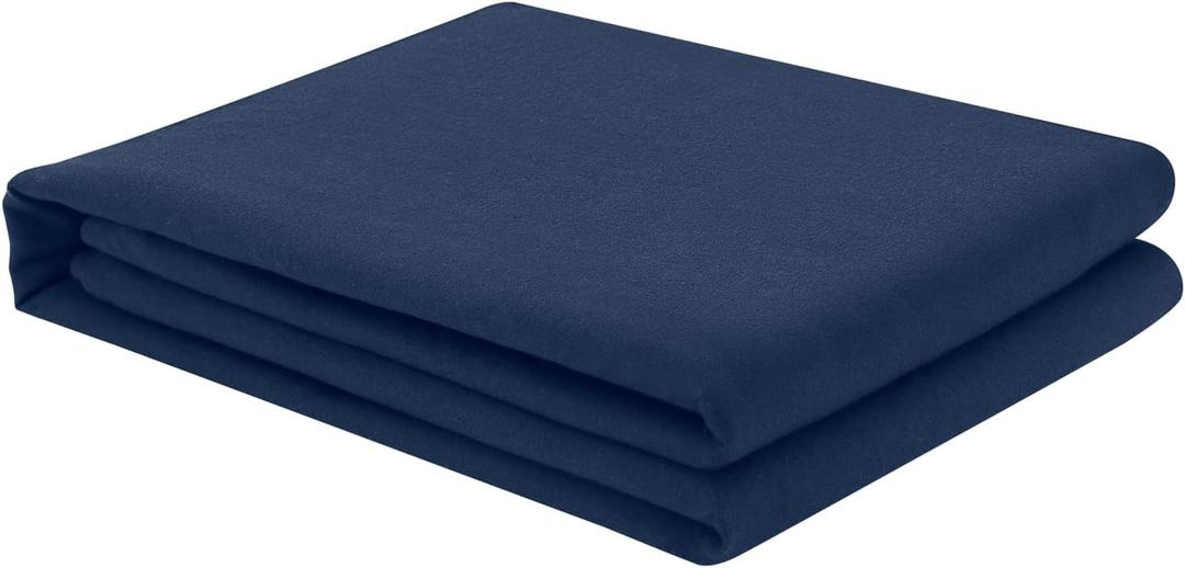 FreshCulture Twin Flat Sheet - Hotel Quality Twin Flat Sheet Only - Brushed Microfiber Top Sheet - Ultra Soft & Breathable - Wrinkle-Free - Easy Care - Single Flat Sheet (Twin, Navy Blue)