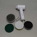 Electric Spin Scrubber, Power Cleaning Brush with 3 Heads, Cordless Waterproof Shower Scrubber with Dual Speed, Perfect for Cleaning Bathroom, Tile, Cars, Floor. Electric Scrub Brush for tub