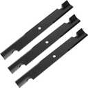 115-9649-03 Lawn Mower Blades for 60" Deck, High Lift Notched Blades Compatible with Exmark, Toro, Titan ZX MX 6000 Timecutter 6000, Replaces 105-7718-03, 115-9649, 133-2127, 3 Pack
