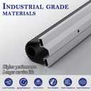 Convex Shape Aluminum Track Garage Door Seals Weather Stripping Kit (10ft, T2-003)