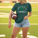 FAYALEQ Football Shirts for Women, Game Day Tshirt Football Outfits Sports Team Fan Gift Tee Shirt (Green, S)