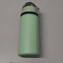 BJPKPK 17oz Insulated Water Bottle with 2-1 Straw Spout Lid, Stainless Steel Metal Water Bottles with Carry Handle, BPA Free, Leak-Proof, Fits in Car Cup Holder, Thermo for Sports,Macaron Green