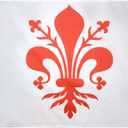 Florence Flag 2' x 3' for a pole - Firenze in Tuscany flags 60 x 90 cm - Banner 2x3 ft with hole - AZ FLAG