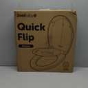 Quick Flip Round Toilet Seat with Built-In Potty & Splash Guard for Toddler Training, Slow Close - Jool Baby