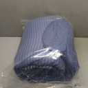 Litanika Sapphire Blue Super King Comforter Set - 3 Pieces Stripe Bed Set