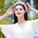 Ztomine Headbands for Women - Spa Headband and Wristband Set - Headband for Washing Face,Facial Mask,Makeup and Skin Care,Gifts for Women and Teen Girl Gifts Trendy Stuff (pink)