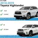 220lbs Lockable Roof Rack Cross Bars | Compatible with Toyota Highlander 2014-2019 XLE Limited & SE LE & LE Plus | Heavy Duty Aluminum Roof Rails Crossbars Rooftop Luggage Carrier