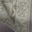 Vintage Hallway Runner Rug 3x12: Large Soft Washable Entryway for Kitchen Laundry Room Non-Slip Backing Runner for Entrance Living Room Bedroom Bathroom - Beige