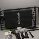 ANCHEER 56" Double Mini Trampoline for Kids, Mini Rebounder with 5-Level Adjustable Handle, Parent-Child Trampoline for Kids, Max Load 220lbs, Fun for Indoor/Outdoor (Training Blue)