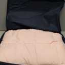 Topcee Weighted Blanket for Adults (15 lbs, 48" x 72") Twin Size Soft Cooling Heavy Blanket Sleeping, Apply to 130-160 lbs Body, Thick Breathable Blanket with Glass Bead, Easy Care (02-pink)