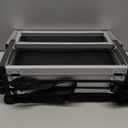 DGSL Dog Ramp for Car, 4-Step Folding Dog Stairs, Aluminum, Black, Supports Up to 250 Lbs