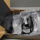 NightStand Bedside Charging Table Bedroom - Night Stand with Charger Station, Modern Nightstand with Open Shelf & 2 Fabric Drawers, Bed Side Table with USB-C Port for Dorm, Black