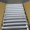 Samsill 0.5 Inch 3 Ring Binders, Economy Round Ring, Clear View Cover, 100 Sheet Capacity - for School, Home, Office - White, 24 Pack