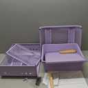 Kids Nightstand,Girls Bedside Table,Night Side Table,Kids Night Stand,End Tables Bedroom,Purple Cute Nightstand with Storage Drawer for Girls