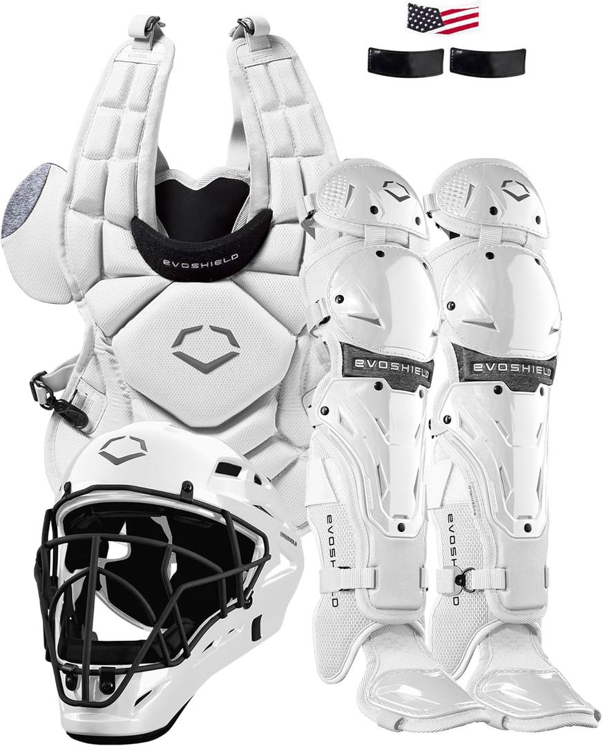 EvoShield G2S Fastpitch Catcher's Gear Kit - Adult and Intermediate Sizes (White)