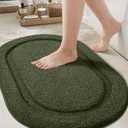 Color&Geometry Green Bathroom Rugs, Non Slip, Absorbent, Soft, Washable, Thick Bath Mat, 24"x36" Small Bath Rug Bath Mats for Bathroom Floor, Shower, Sink, Vanity