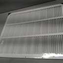 HVAC Premium 18'' x 22'' [Duct Opening] Flat Stamped Steel Return Air Grille - Sidewall and Ceiling - HVAC Vent Duct Cover - White [Outer Dimensions: 19.75''w X 23.75''h]