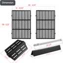 Genesis 7524 Grates 7620 7621 Flavorizer Bars 65505 Heat Deflectors 62752 Burner Replacement Parts for Weber Genesis Grill Parts 300 Series E-310 E-320 E-330 S-310 S320 S-330 EP-310 EP-320 EP-330