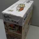 Bella 10"x 20" Ceramic Fold-n-Store Dual Temp Griddle, Fits-anywhere Kitchenware, EverGood Ceramic Nonstick Coating, 2 Temperature Zones up to 400F, Dishwasher Safe Drip Tray, 1500 Watt, Oatmilk