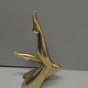 Golden Legs Sculpture Elegant Resin Home Decor Legs Statues Versatile Indoor/Outdoor Ornament, Bedroom, Office Desktop, Cabinets, Perfect (Bent Leg)