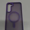 Rayboen for Samsung Galaxy S23 Plus Case Magnetic, [Compatible with Magsafe] Protective Slim Fit Skin Feel Phone Cover for S23+ Plus with Translucent Hard Back & Soft Edge, Matte Purple